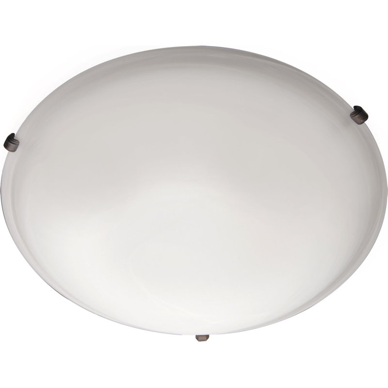 Gaiana Glass Flush Mount, Oil Rubbed Bronze, Frosted