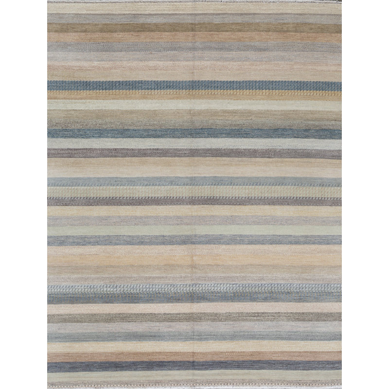 Tapis beige et naturel de haute qualité noué à la main Windsom
