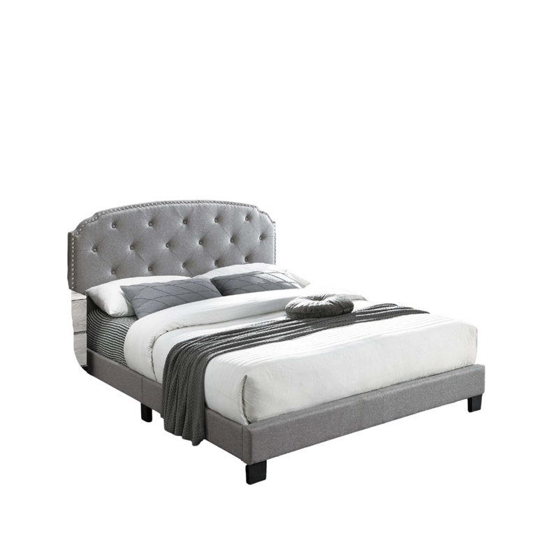 Grand lit 1pc, Gris clair