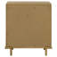 Table de chevet 3 tiroirs sable avec ports USB