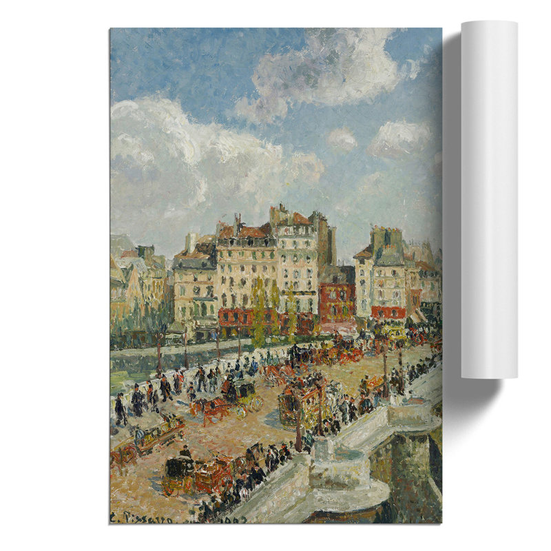 The Pont Neuf by Camille Pissarro - Frameless Print, 59cm H x 42cm W x 0.1cm D