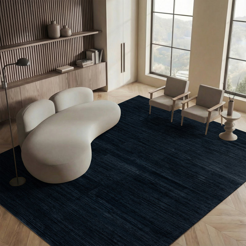 Aurya Black Indoor Use Only Area Rug, Rectangle 10' x 14'
