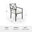 Martha Stewart Lily Pond All-Weather Steel Frame Stackable Patio Armchair With Cushion