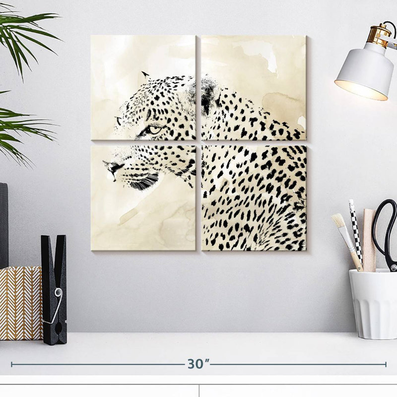 Brampt Leopard Spots III, 18" H x 18" W