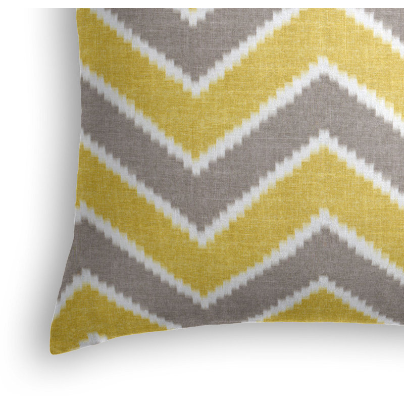 Rise & Fall Square Pillow Cover & Insert, 16" x 16", Orange/Light Taupe