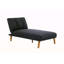 Canapé modulaire 2 pièces en polyfibre noir
