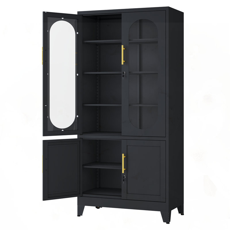 Modern style metal cabinet, Black