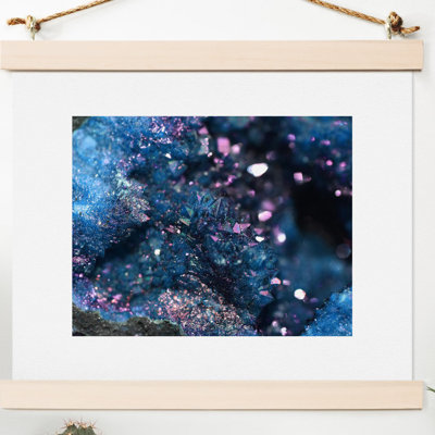 « geode abstract », art de bleu