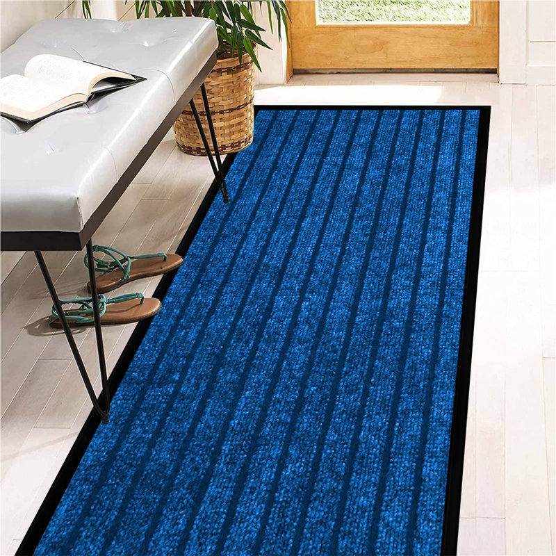 Jiyeon Heavy Duty Rubber Barrier Mat Non Slip Indoor/ Outdoor Door Mats Hallway Runner Rug Kitchen Rugs, Rectangle 40 x 60cm