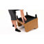 Fauteuil large en similicuir rembourré-92197389
