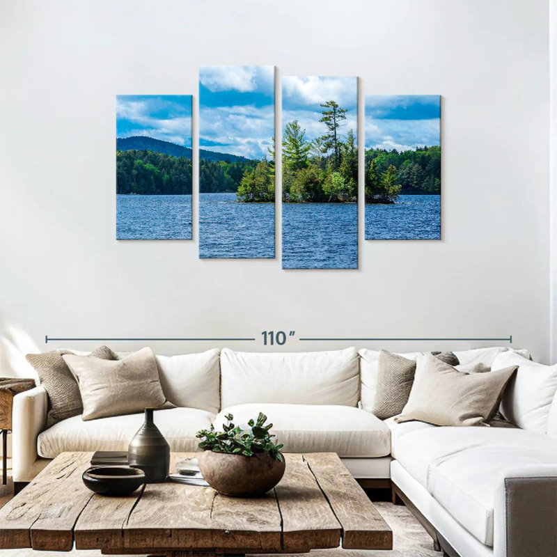 Île Alvord dans le lac Moosehead, H 48 po x l 75 po