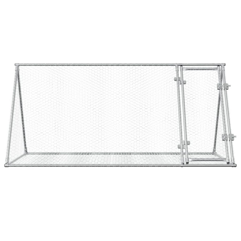 Cage à lapin argent 41,3 po x 35,8 po en acier galvanisé, 35.8" H x 41.3" W x 78.7" D