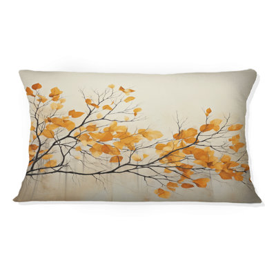 Coussin décoratif Amber Autumn Leaves