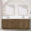 Meuble-lavabo double 84 po X P 22 po D, avec plateau en marbre de culture