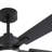  Cissline 52" Indoor Black Modern and Sleek Ceiling Fan with Light and Remote Control for Bedrooms & Living Spaces