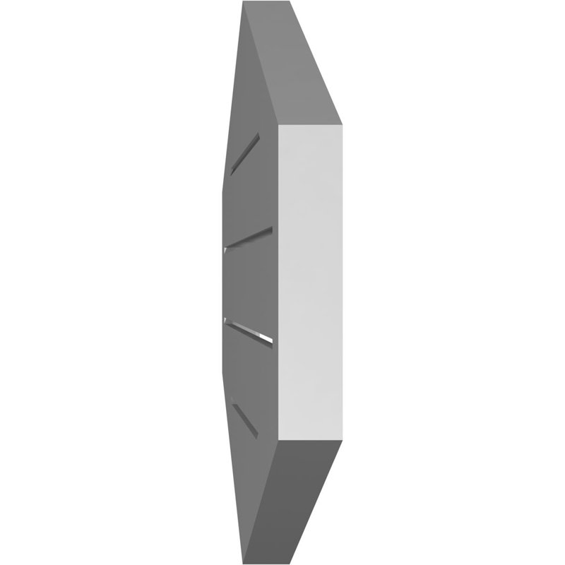 Pente verticale verticale en uréthane 4 pi, H 18 po x l 32 po x P 1,5 po