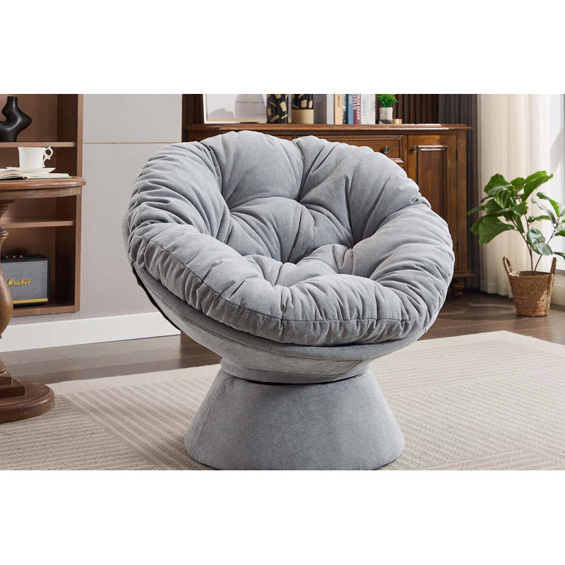 Papasan Chair, Light Gray
