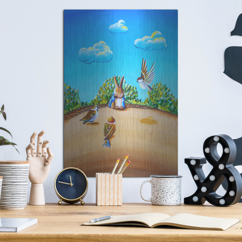 Harper Orchard 'Peter Rabbit 7' by Cindy Thornton, Metal Wall Art, 12"x16", 16" H x 12" W
