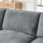 Canapé modulaire en L avec repose-pieds et canapé convertible surdimensionné pour 4 personnes Modern Home Living-1597791060