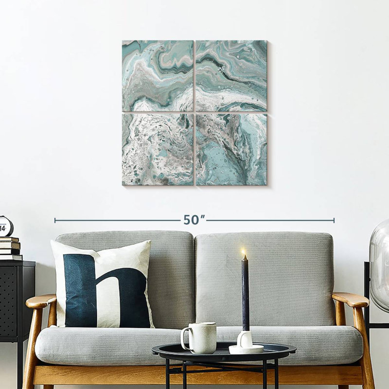 Deep Teal Sea, H 26 po x l 26 po