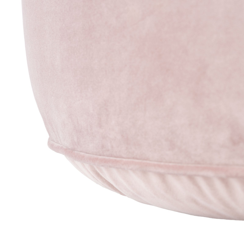 Velvet Pouf, Blush Velvet