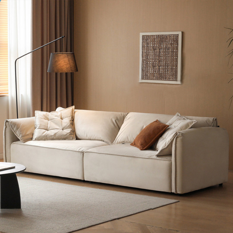 Coussin blanc modulaire 100% polyester, H 31,5 po x l 110,24 po x P 41,34 po