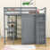 Hielke Full Wood Loft Bed with Built-in-Desk and Wardrobe and Shelves