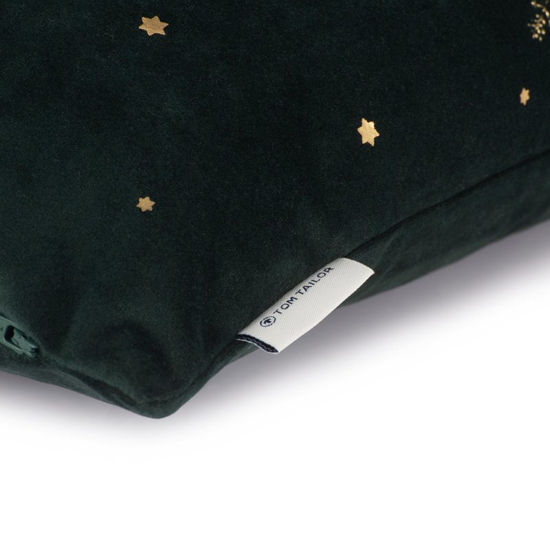 Square Cushion Cover, Green