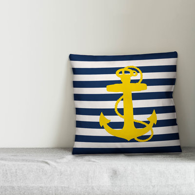 Striped Reversible Throw Pillow