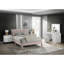 1Pc Glam Contemporary Upholstered Round Swivel Vanity Stool Button Tufted Seat-279930109