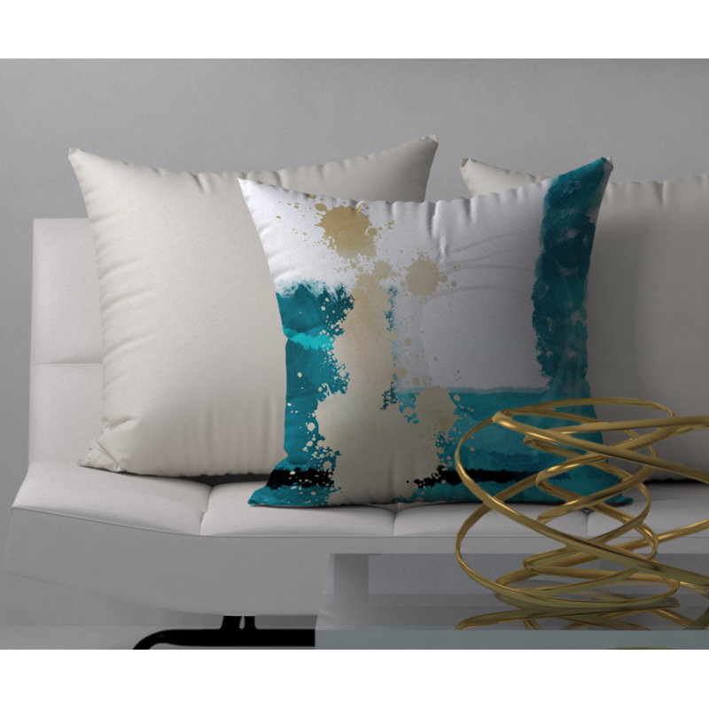 Coussin décoratif carré précieux, 24 po x 24 po