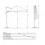 Aarne 300cm X 200cm Rectangular Cantilever Parasol-94353189