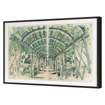 Garden Terrace Print by PC Ngo
