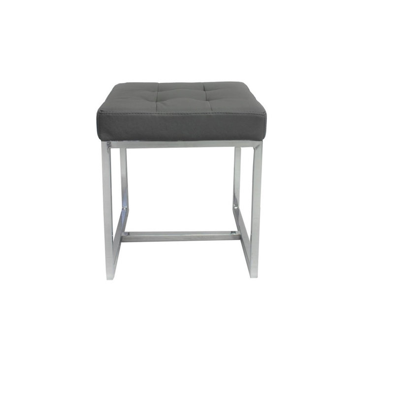 Banc en similicuir Brainerd, Gris