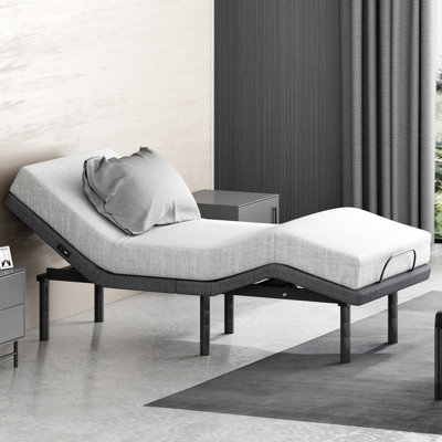 Adjustable Bed Twin XL, Ergonomic Electric Adjustable Bed Base Bed Frame, Wireless Remote Control, Usb And Type-c Ports