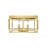 Transitional 4 Light Gold Square Flush Mount-1993512683