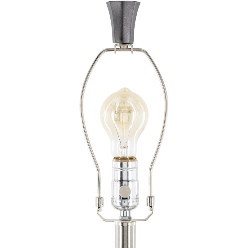 Skeffingt Resin Table Lamp, Charcoal/White
