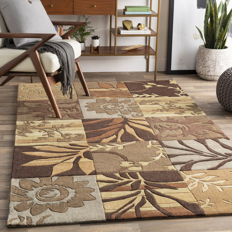 Anshuman Floral Indoor Rug, Rectangle 5' x 7'6"