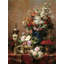 Composition With Roses by Jean-Baptiste Robie - Wrapped Canvas Painting-162420346