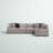 Ainsley Upholstered L-Shaped Sectional Right Hand Facing-92568279