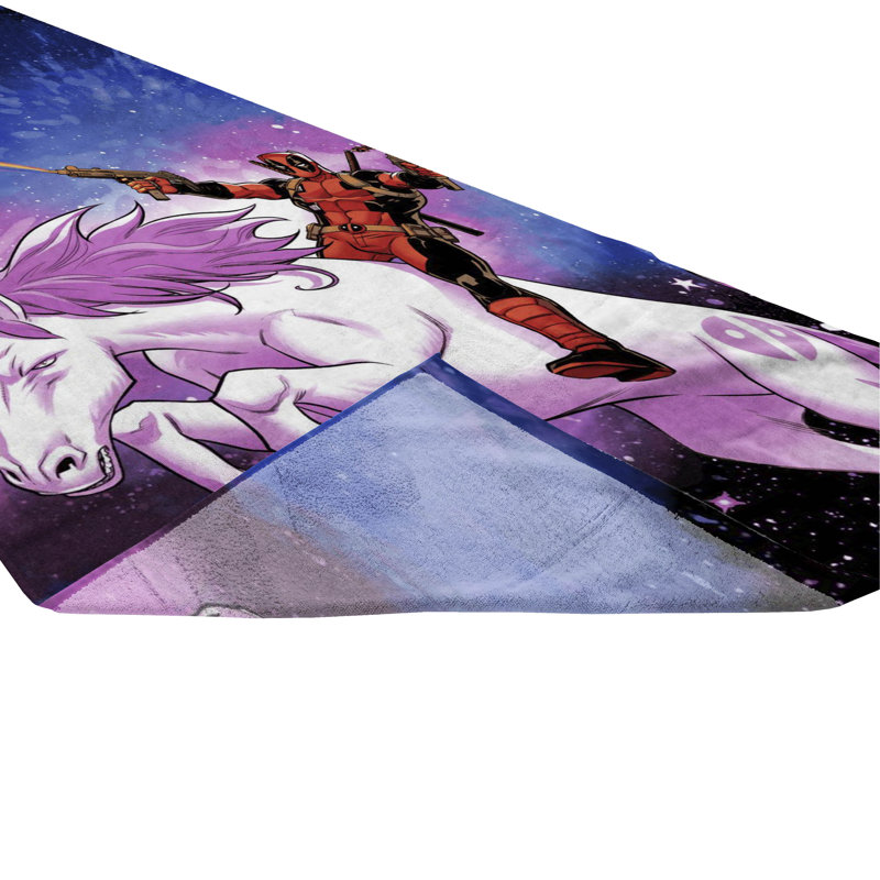 Deadpool Space Ride 100% Cotton Beach Towel