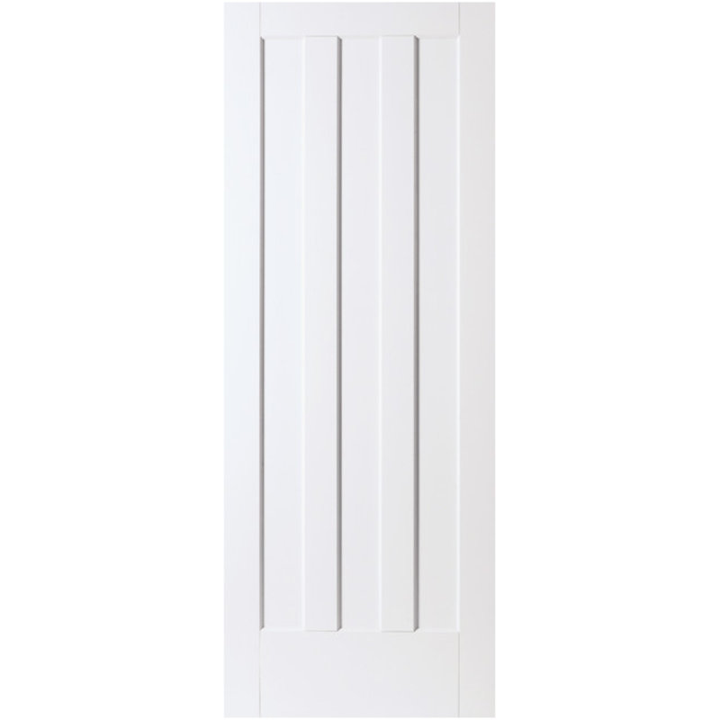 Lido Veneer Sliding Doors Primed, 198.1cm H x 68.6cm W x 3.5cm D
