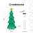 Sunjoy 77 in. Christmas Lighted Holiday Tree