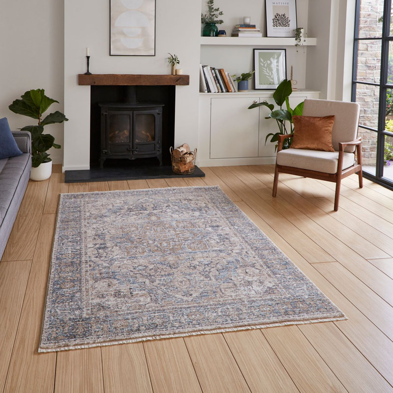 Vintage area rug Machine Woven Rectangle Blue, Rectangle 200 x 290cm