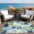 Naya Blue Green Machine Washable Indoor/Outdoor Rugs-1723810003-1738648223
