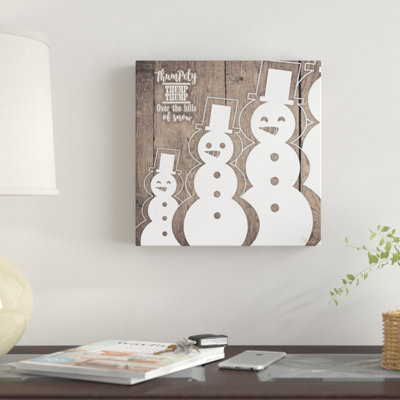 Impression sur toile tendue bonhomme de neige