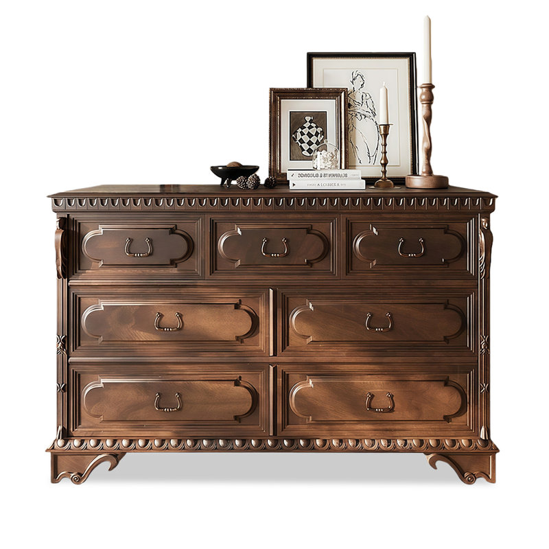Armoire d'appoint en bois manufacturé brun foncé