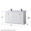 Ensemble de meuble-lavabo double 60 po Avery-41604581-80203228