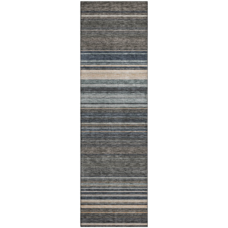 Premium Machine Washable Prisco Taupe Rug, Runner 2'3" x 7'6"