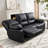 Nickki 81.5" W Faux Leather Manual Reclining Sofa-101140018